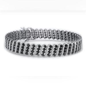 Danbury Mint Midnight Spell Black Diamond Bracelet